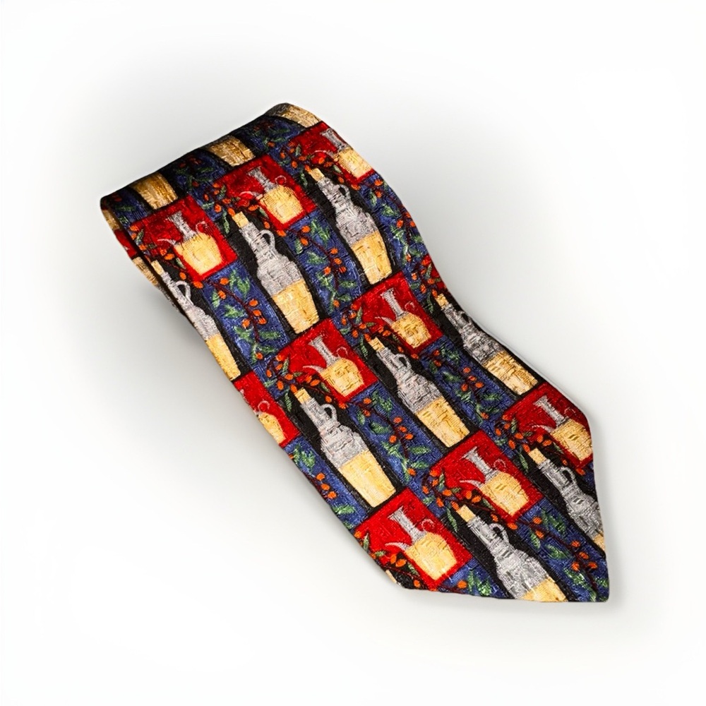 Ermenegildo Zegna Disegno Esclusivo Men's Silk Neck Tie ITALY Jug  56X3 7/8
